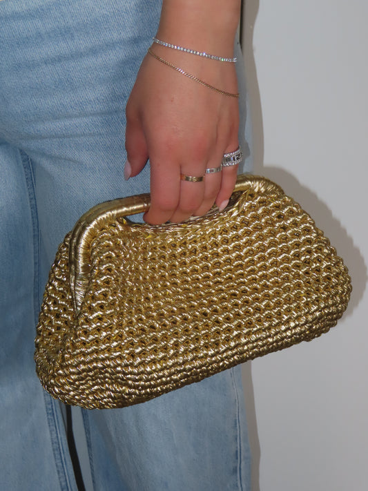 The Crochet Dumpling Bag (with handle)